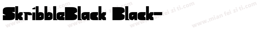 SkribbleBlack Black字体转换